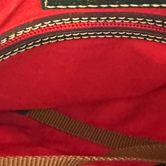 Classic Dooney and Bourke Pebble Leather Satchel Ivy Green - Picture 9 of 12